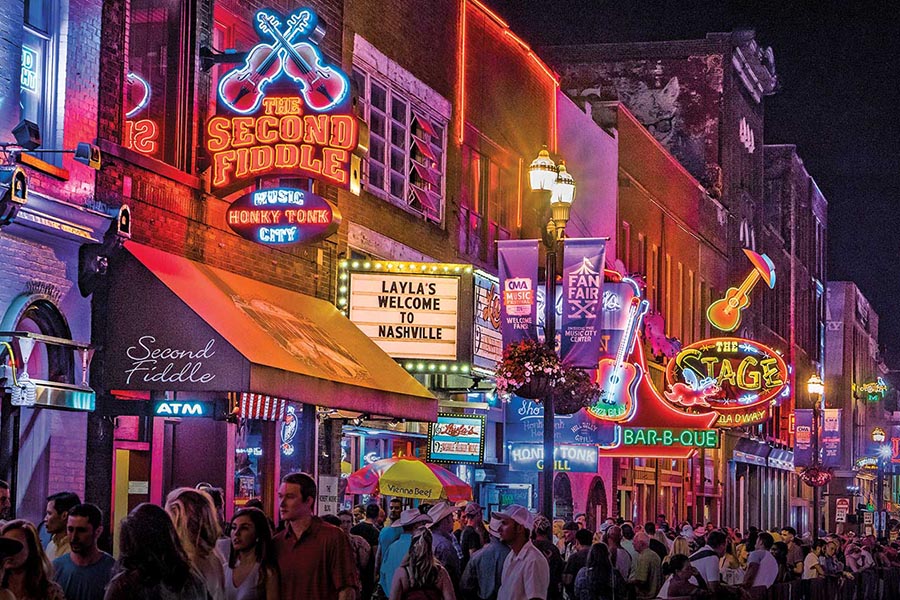 Broadway is major thoroughfare in Nashville, Tennessee. It includes Lower Broadway, a renowned entertainment district for country music.